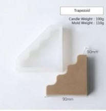 Candle Soap Mould Shape F size of product 9cmx9cm Stairs Shape