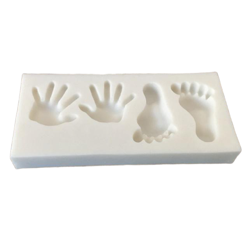 Baby hands and feet silicone mould, hand 1.5x1.8cm, foot 2.3x1.4cm