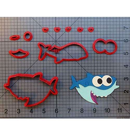 Baby Shark multi cutter set, plastic. S855