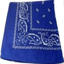 Skye blue headband / party bandana 54x54cm