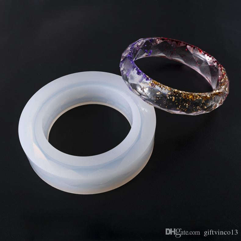 Bangle soft silicone mould for resin jewelry, 6.4x1.8cm