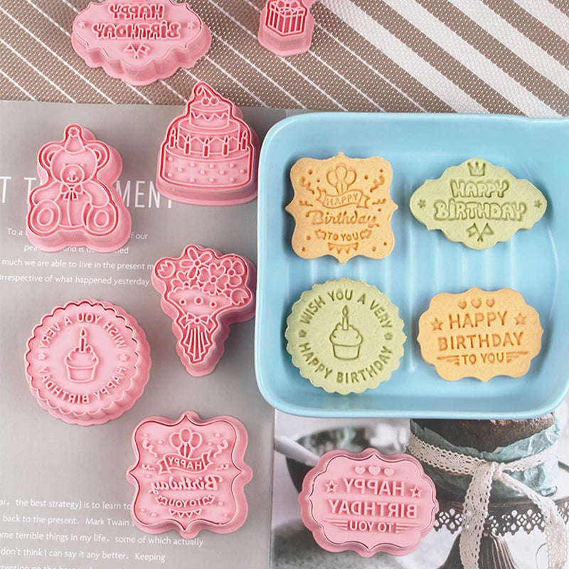 CK-31 Happy Birthday Plastic Cookie Cutter