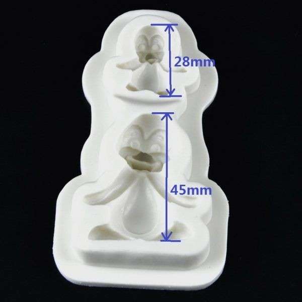 Penguin silicone mould, 4.5x4cm, 2.5x2.5cm