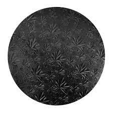 Masonite Cake Board Round Black 14"/35cm