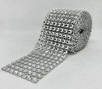 Silver Diamante Strip for decor or cake decorating, 4cm, +2m