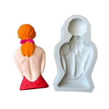 Fashion Lady Silicone mould, 10.3x4.6cm