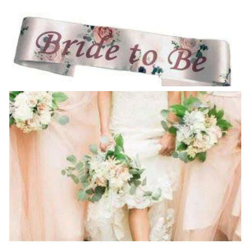 Bride to be Sash