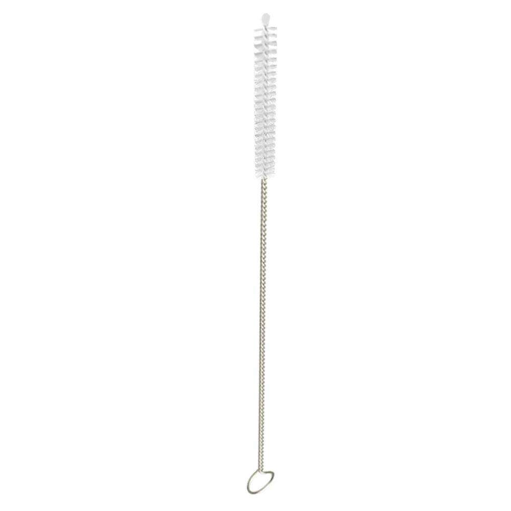 Single straw or nozzle cleaning brush