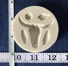 Buck bull head skull silicone mould, 3.5x4.5cm