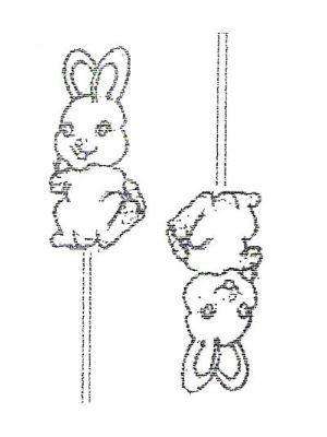 EE03 Hard Plastic Chocolate Mould Bunny Lollipop