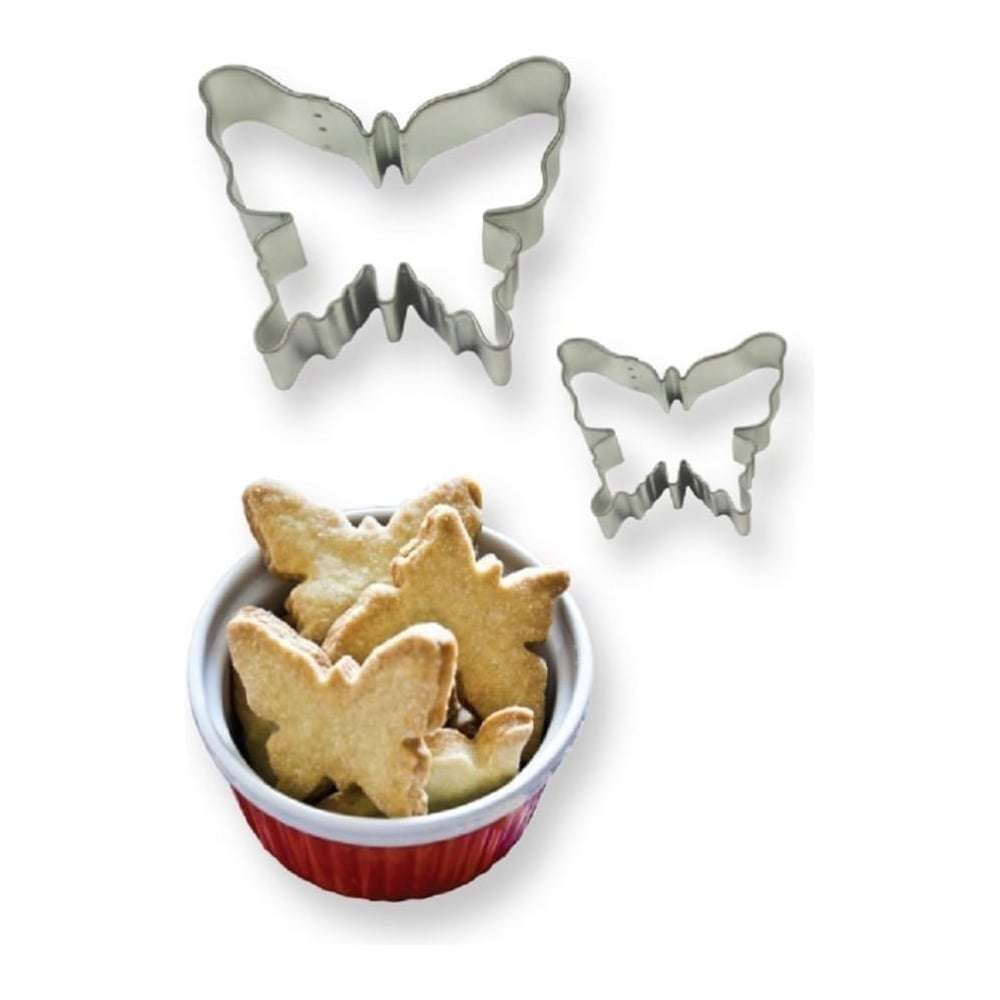 PME Butterfly metal cutter set, 8x7cm, 4.5x4cm