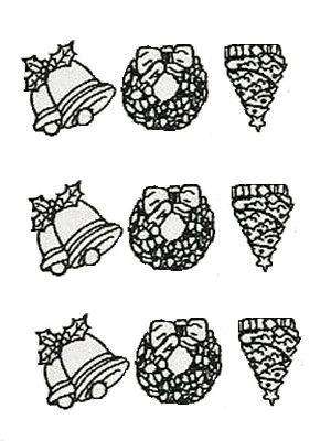 C18 Hard Plastic Chocolate Mould Christmas Tree 4.5x3.5cm.