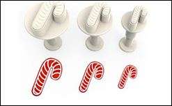 PR10130 Pastime Christmas Candy Cane Plunger Cutter Set