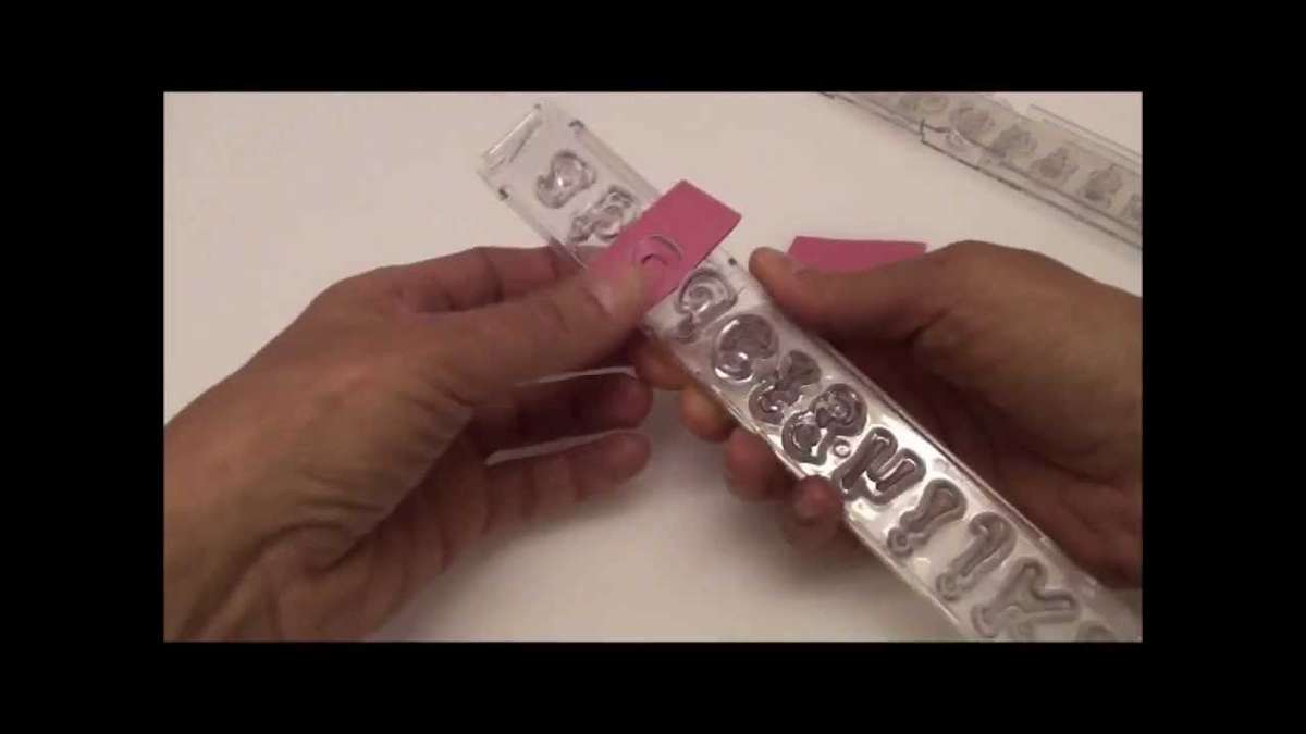 Lower case Alphabet and number tappit clix embosser cutter