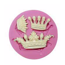 Silicone fondant mould Crown, size of moulds 6.5cm