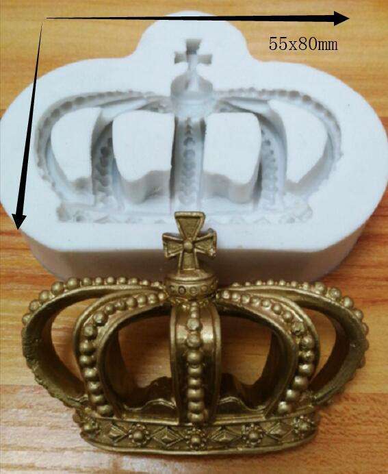 Large Crown silicone mould, 7.7x5.5x2cm
