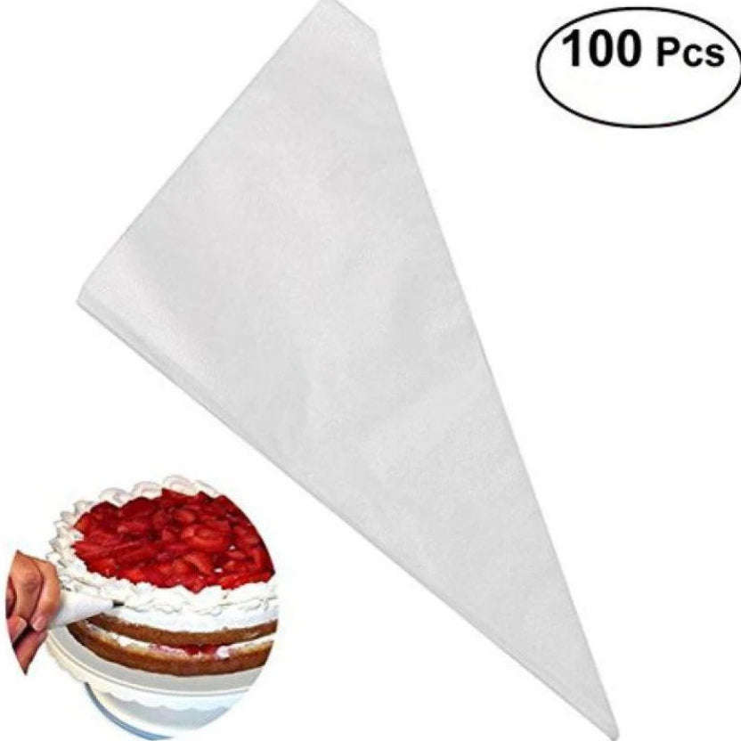 100 Large Plastic Piping bags, 34cm long