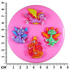 Dragon Silicone mould 3x3cm