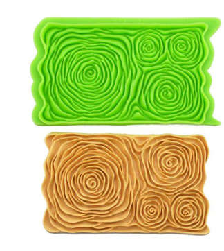 Rose FLower silicone onlay mat, 15x9.5cm, D