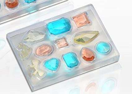 Gems Diamonds soft silicone mould for resin jewelry