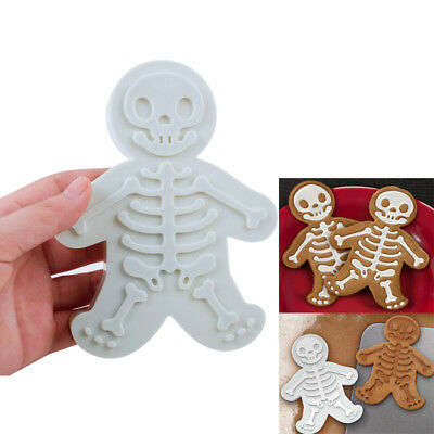 Skeleton gingerbread man plastic cookie cutter, 14x10.9cm
