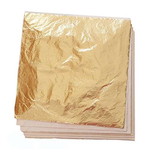 Non toxic Gold Leaf sheet, single sheet, 15x15cm