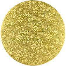 Masonite Cake Board  Round Gold 14"/35cm