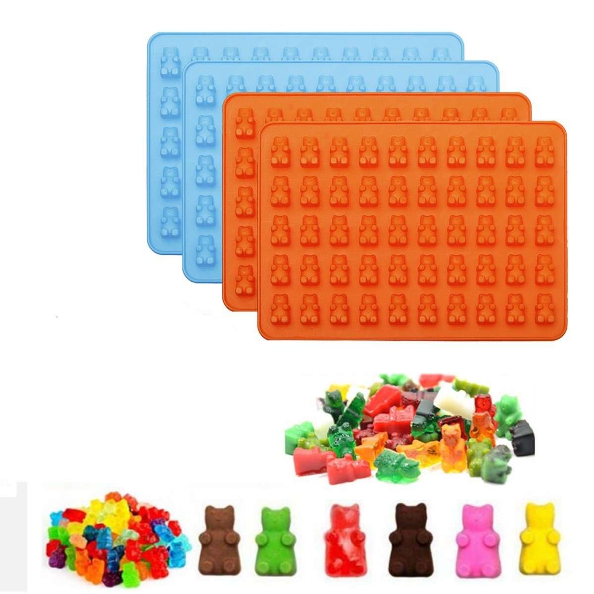 Gummy bear silicone mould, 1.9x1cm