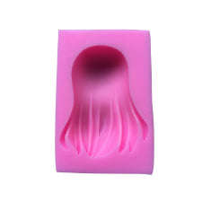 Figurine Hair silicone mould, 7x5.5cm