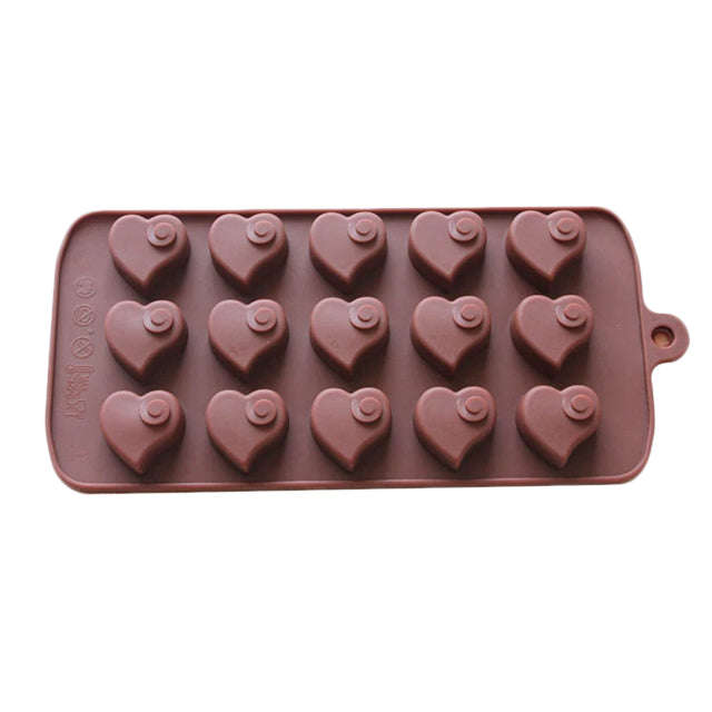 Heart Chocolate truffle silicone mould, U