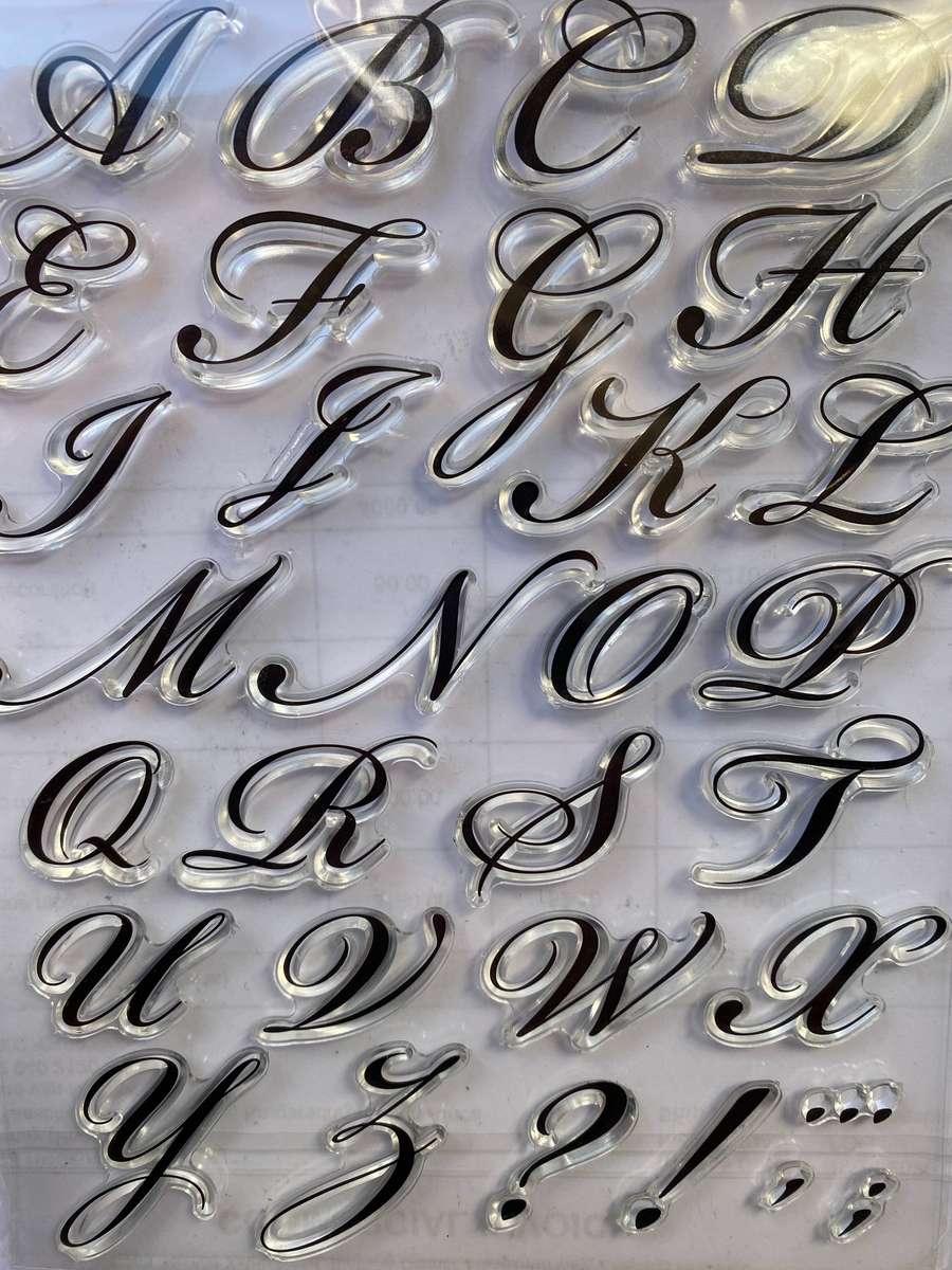 Cake Decorating Stamp Set, with pad