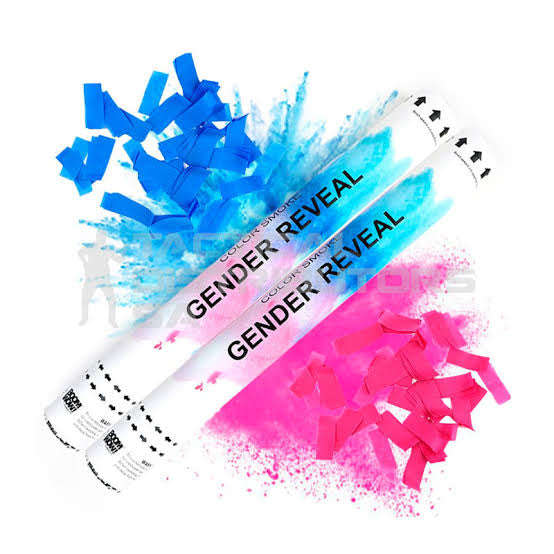 Gender Reveal Confetti Canon Blue