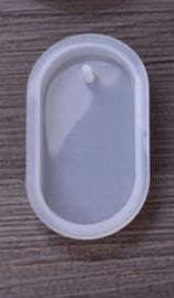 Oval Pendant  soft silicone mould for resin jewelry,size of mould 8.5x5cm