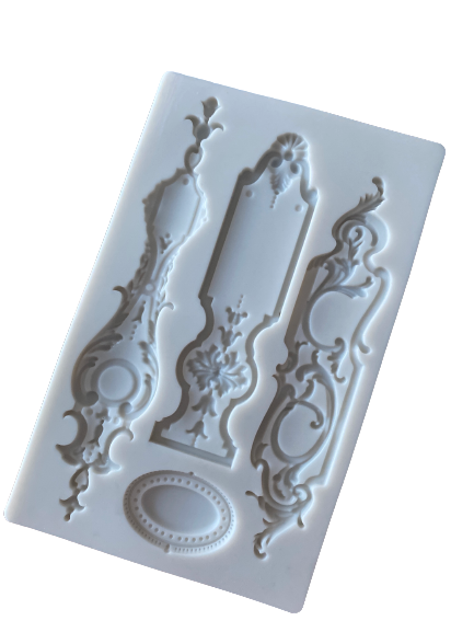 Frame Vintage  Sugar Paste Silicone Mould