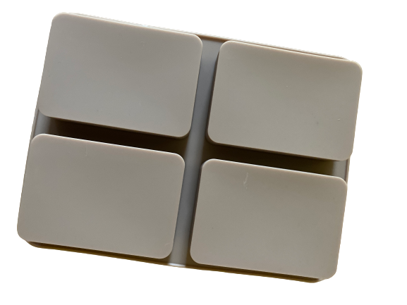 Silicone mould soap, Rectangle. size of one block 8.5x5.5cm