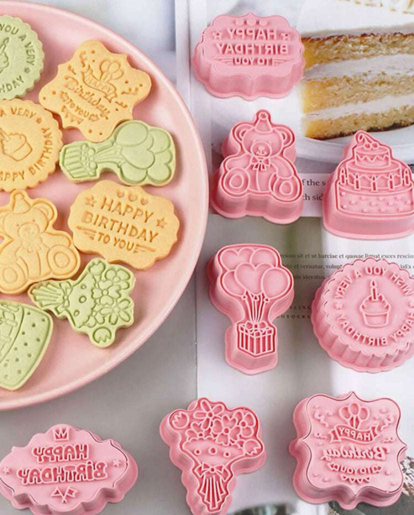 CK-31 Happy Birthday Plastic Cookie Cutter