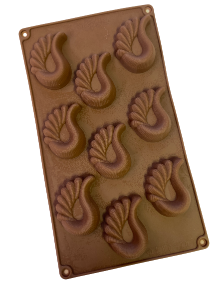 Silicone mould , Soap chocolate fondant, Paisley, 6x4cm, 2cm deep