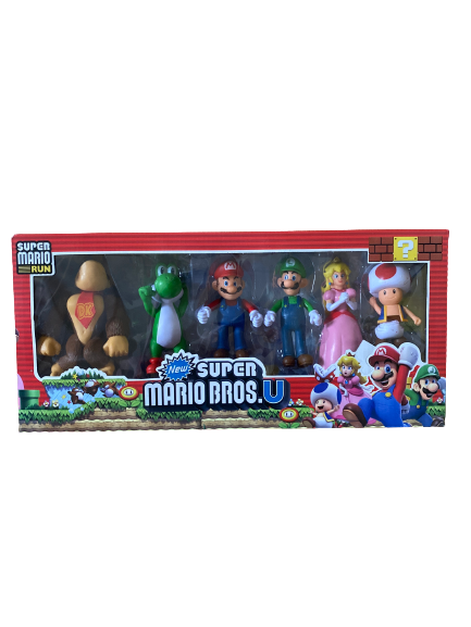 Super Mario Bros Plastic Figurines Cake Topper