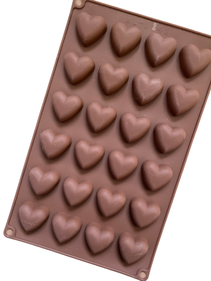 Chocolate mould heart 24 cavity, size of one heart 3x3.2cm