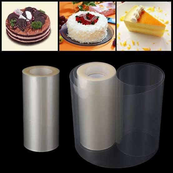 Acetate Cake Surrounding Edge Collar 10cm x 3m