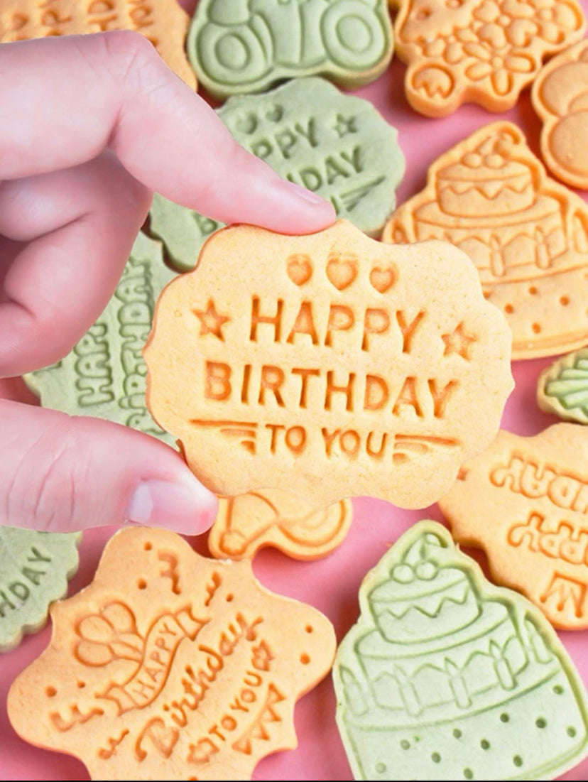 CK-31 Happy Birthday Plastic Cookie Cutter
