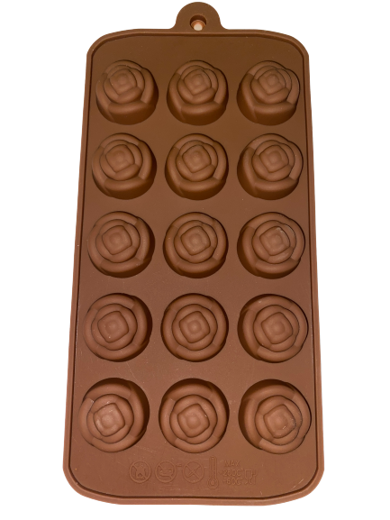 Nr17, Silicone mould chocolate truffle, Rose