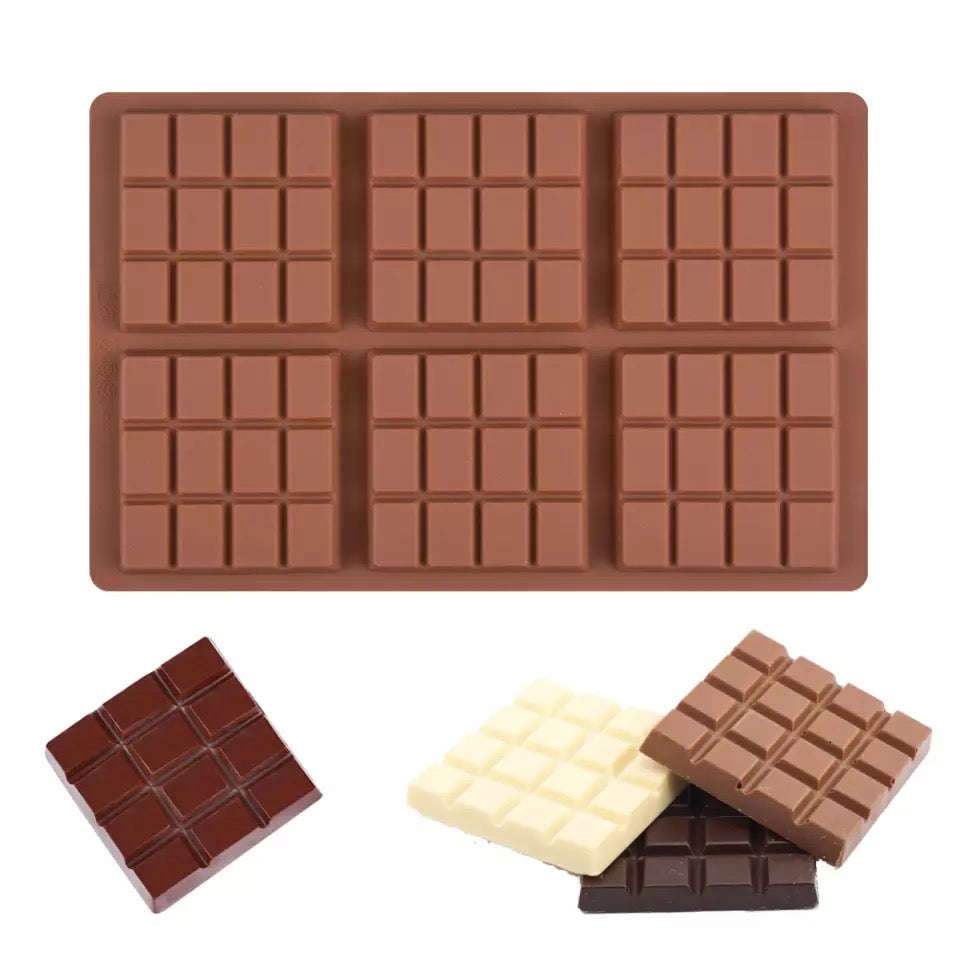 Silicone mould chocolate slab