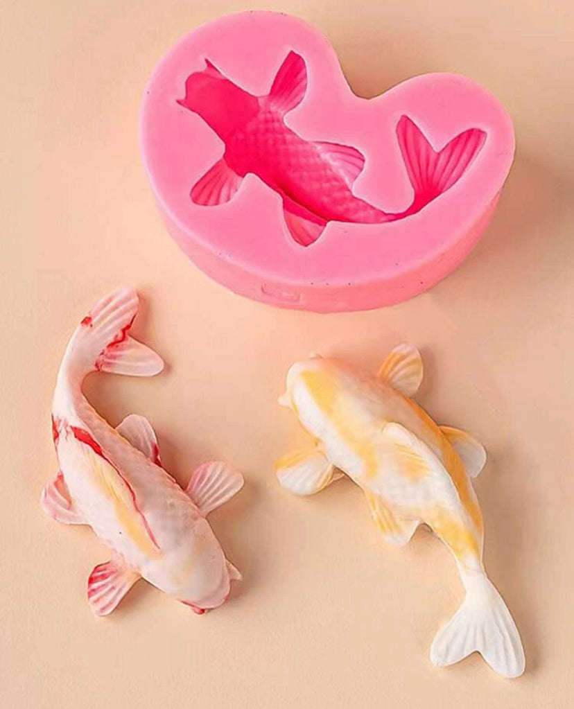 Fish Koi Silicone mould, 6.5x3.7cm
