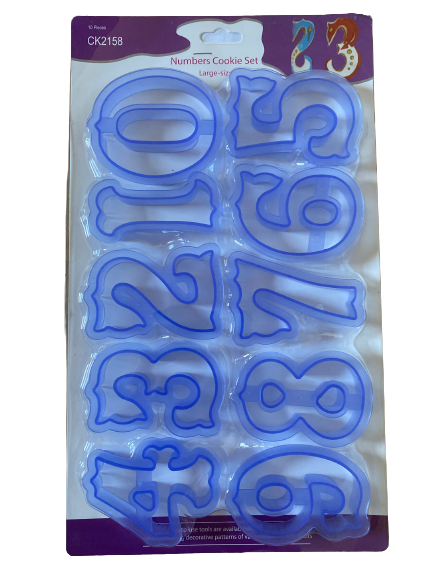 CK2158 Number Plastic Cookie Cutter