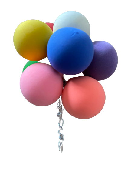 Cake Topper Polystyrene Faux Balls 9 Colours 2.5cm