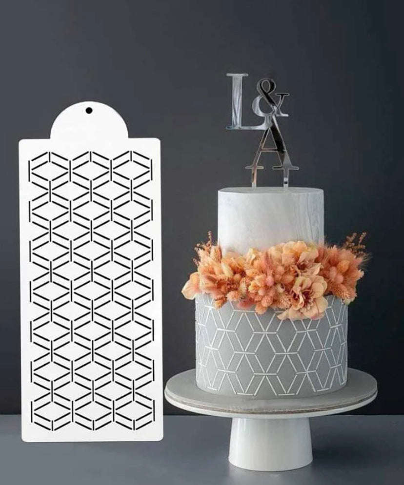 Cake Decorating Stencil CH185