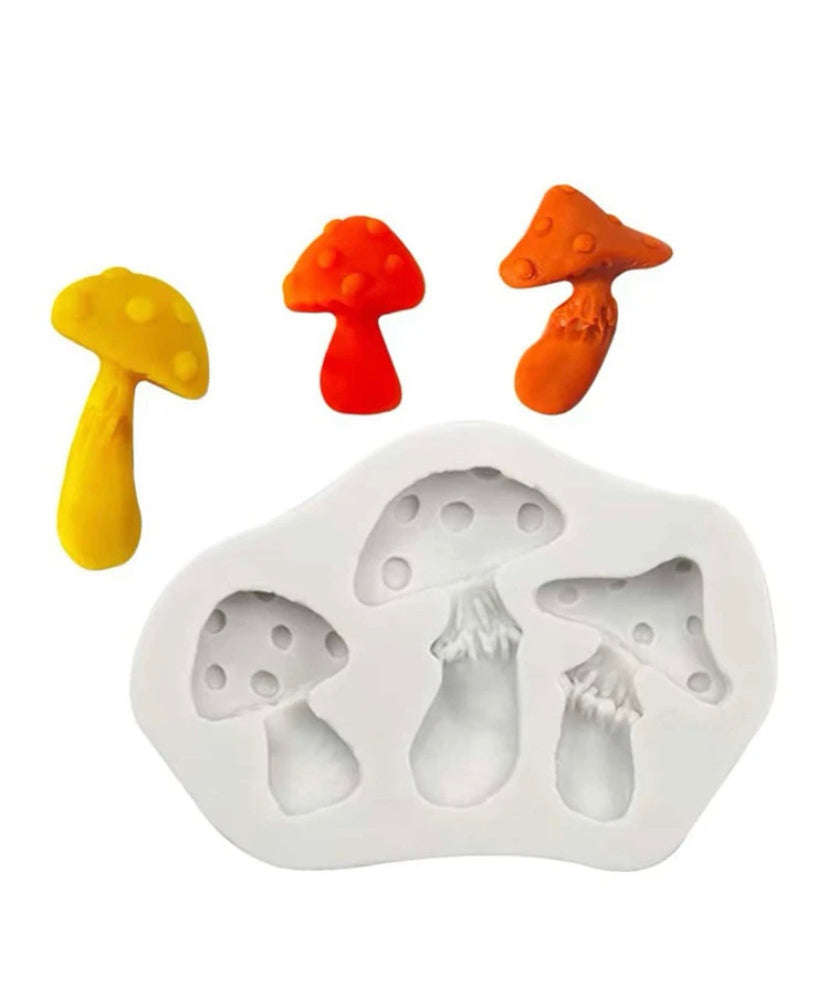 Silicone fondant mould Mushrooms, size of mould 8x5.5cm