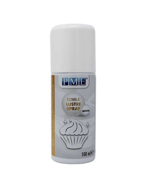 PME Edible Lustre Spray, White, 100ml