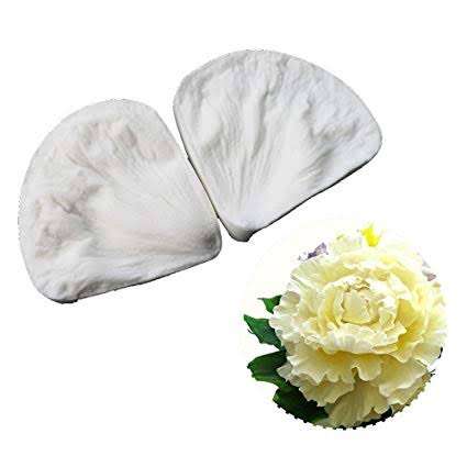 Peony petal veiner silicone mould, 7.5cm